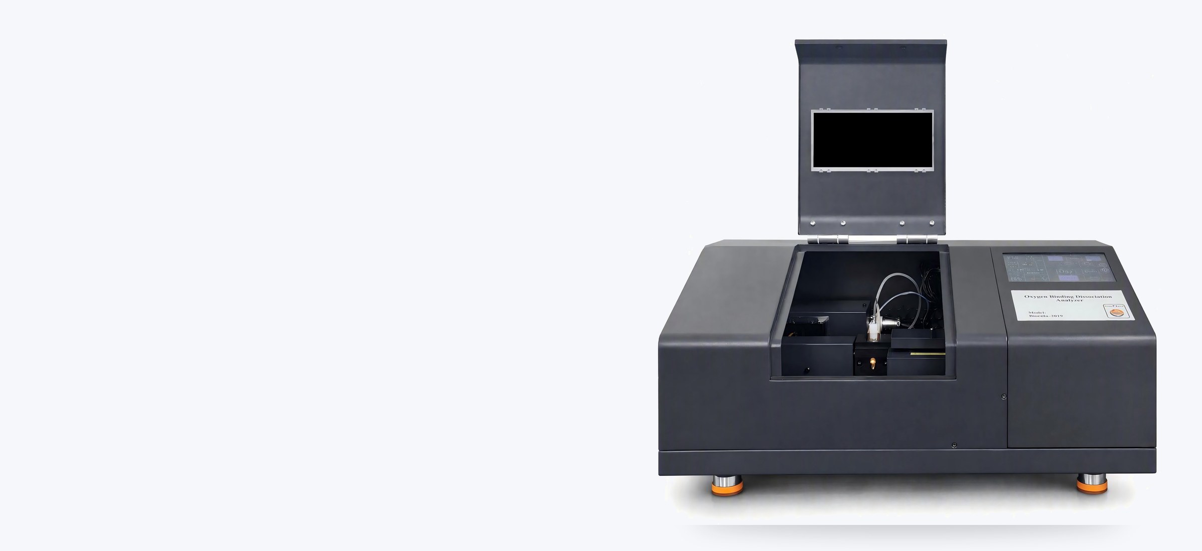 Bloodox-2019 Oxygen Binding–Dissociation Analyzer with the sample chamber open